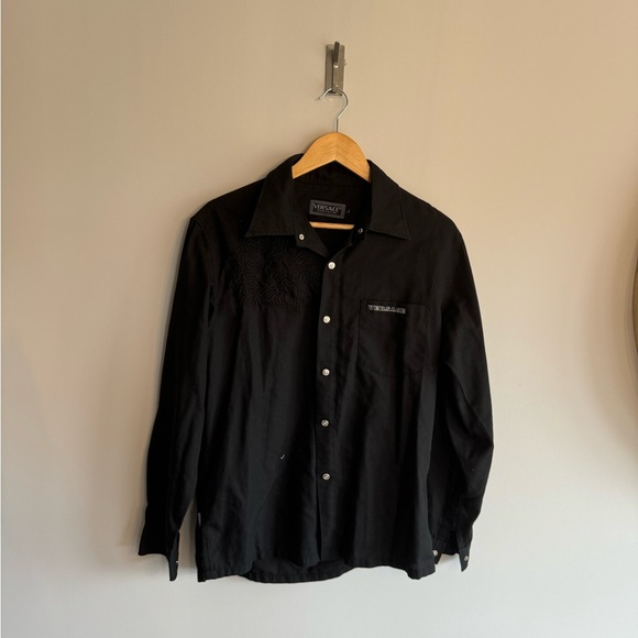 Versace jeans couture cotton black buttoned down shirt… - Picture 4 of 9